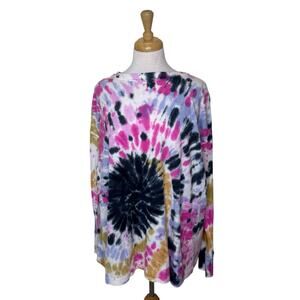 FREE PEOPLE We The Free Tie Dye Long Sleeve Crewneck size Small